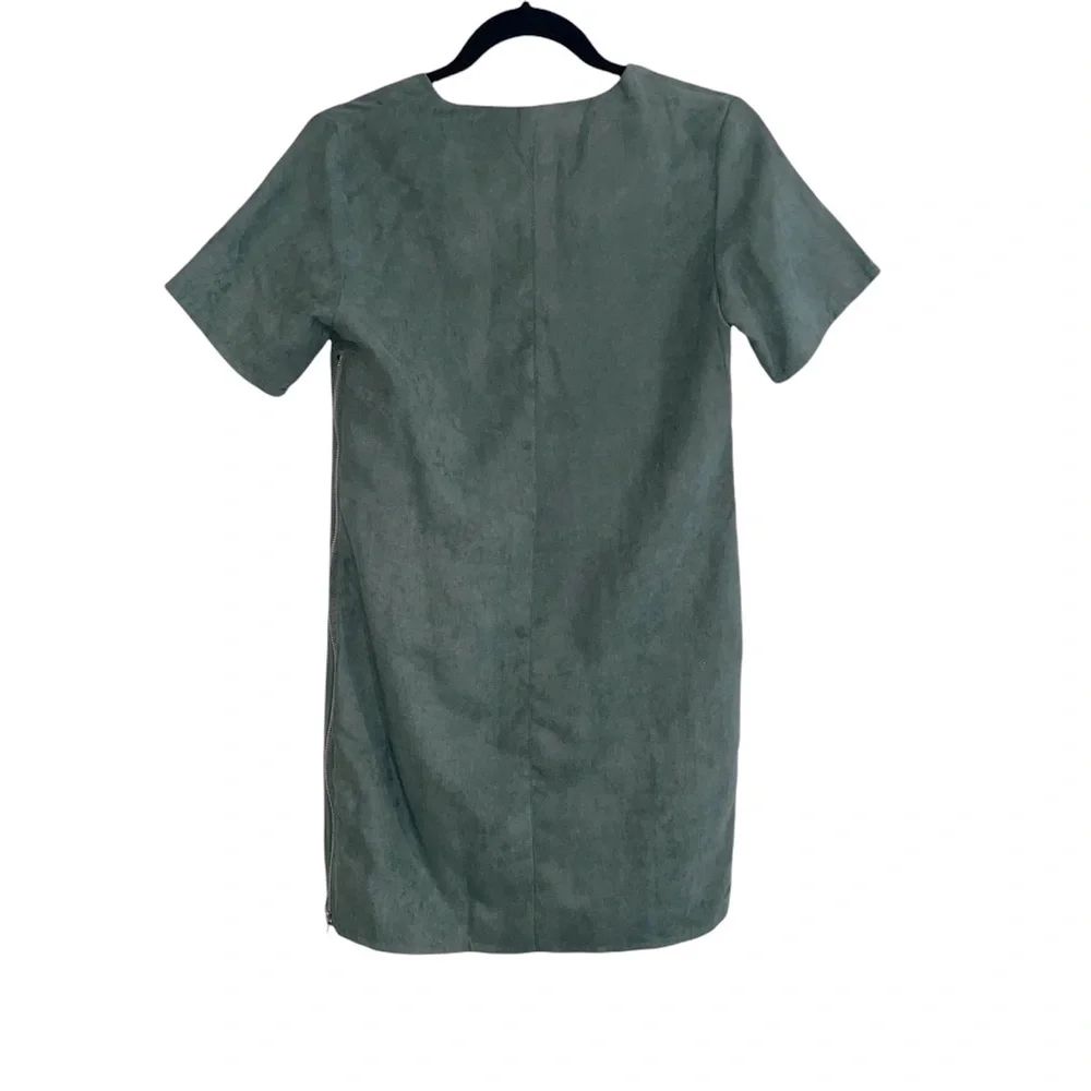 Green Missguided Suede Dress, 4 - Picture 11 of 13